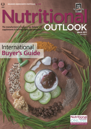 Nutritional Outlook Magazine - COVER