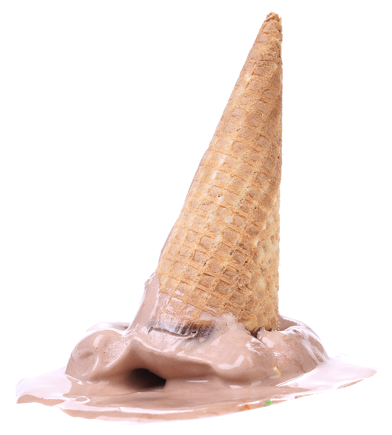 upside down ice cream cone